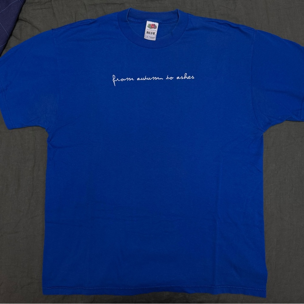 From Autumn To Ashes Band Shirt // Blue Short Sleeve Tee // X-Large